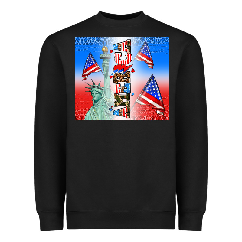 American Flag  And America Heavyweight Sweatshirt by AdoDesignShop | Teevron