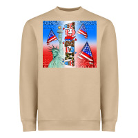 Mushroom american flag  and america Heavyweight Sweatshirt - AdoDesignShop