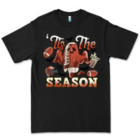 Black tis the season football halloween Premium Tee - CowGirlArtShop