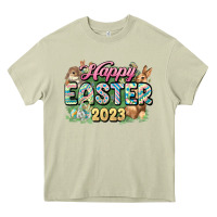 Mossy Happy Easter 2023 Heavy Core Tee - HowdyJamesFarm