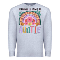 Heather Grey happiness is being an auntie Premium Sweatshirt - JahusDesignShop