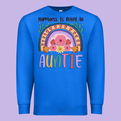 Happiness Is Being An Auntie Premium Sweatshirt Designed By Jahusdesignshop