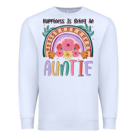 White happiness is being an auntie Premium Sweatshirt - JahusDesignShop