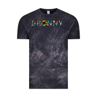 Cloud Black granny cowhide sunflower Vintage Tee - Jasminsmagicworld
