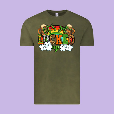 Let's Get Lucked Up St. Patrick's Day Vintage Tee Designed By Oliviacreatesart