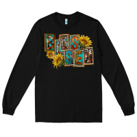 Black Western Blessed Long Sleeve Tee - FaDigitalArtStudio