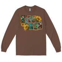 Chestnut Western Blessed Long Sleeve Tee - FaDigitalArtStudio