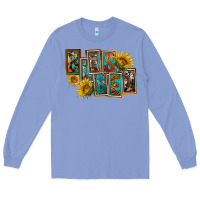 Colony Blue Western Blessed Long Sleeve Tee - FaDigitalArtStudio