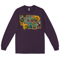 Plum Western Blessed Long Sleeve Tee - FaDigitalArtStudio