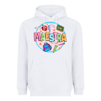 White maestra Heavyweight Hoodie - JahusDesignShop