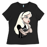 Black alice tattoo Ladies Tee - artisFamous