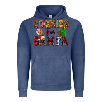 Vintage Denim cookies for santa Vintage Hoodie - FaDigitalArtStudio