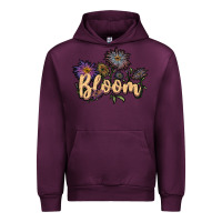 Mauve Wine bloom Urban Hoodie - JahusDesignShop