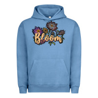 Pigment Pebble Blue bloom Urban Hoodie - JahusDesignShop