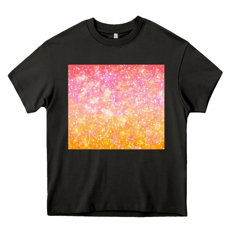 Orange Pink Ombre Glitter Heavy Core Tee by TumblerDesignByShophia | Teevron