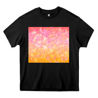 Black orange pink ombre glitter Heavy Core Tee - TumblerDesignByShophia