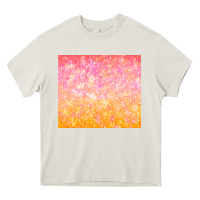 Cream orange pink ombre glitter Heavy Core Tee - TumblerDesignByShophia