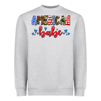 Heather Grey American babe Heavyweight Sweatshirt - AdoDesignShop