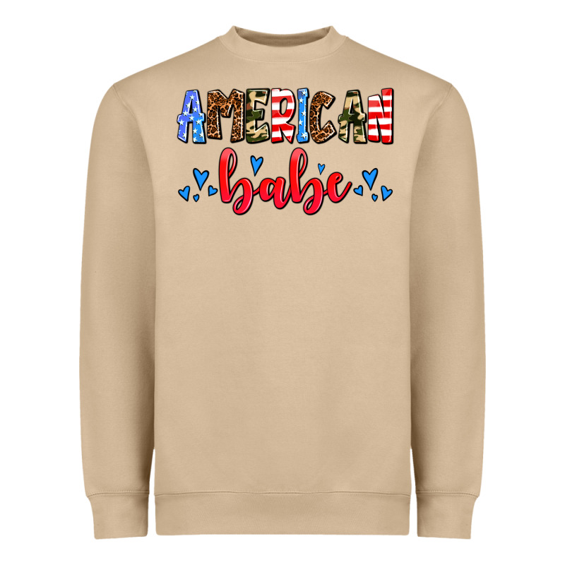 American Babe Heavyweight Sweatshirt by AdoDesignShop | Teevron