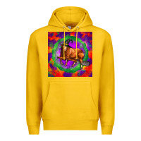 Lemon halloween red angus bull Premium Hoodie - LillyAllenDesigns