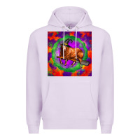 Lilac halloween red angus bull Premium Hoodie - LillyAllenDesigns