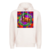 Pale Pink halloween red angus bull Premium Hoodie - LillyAllenDesigns
