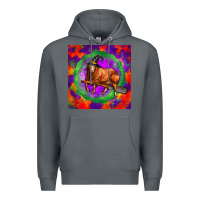 Rock halloween red angus bull Premium Hoodie - LillyAllenDesigns