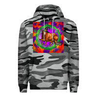 Slate Camo halloween red angus bull Premium Hoodie - LillyAllenDesigns