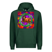 Sports Green halloween red angus bull Premium Hoodie - LillyAllenDesigns