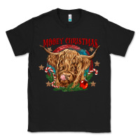 Black mooey christmas Classic Tee - CowGirlArtShop