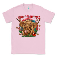 Bubblegum Pink mooey christmas Classic Tee - CowGirlArtShop