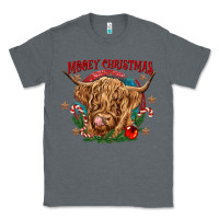 Charcoal Heather mooey christmas Classic Tee - CowGirlArtShop
