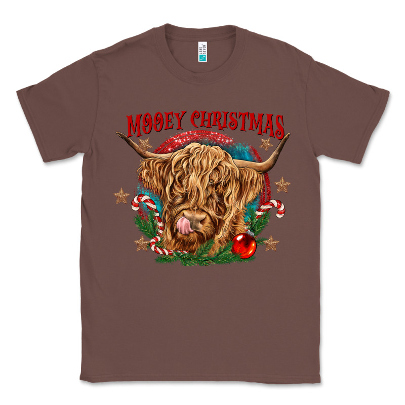 Mooey Christmas Classic Tee by CowGirlArtShop | Teevron