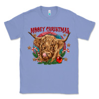 Colony Blue mooey christmas Classic Tee - CowGirlArtShop