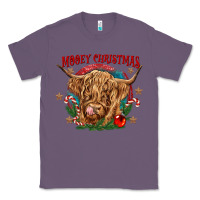 Lavender mooey christmas Classic Tee - CowGirlArtShop