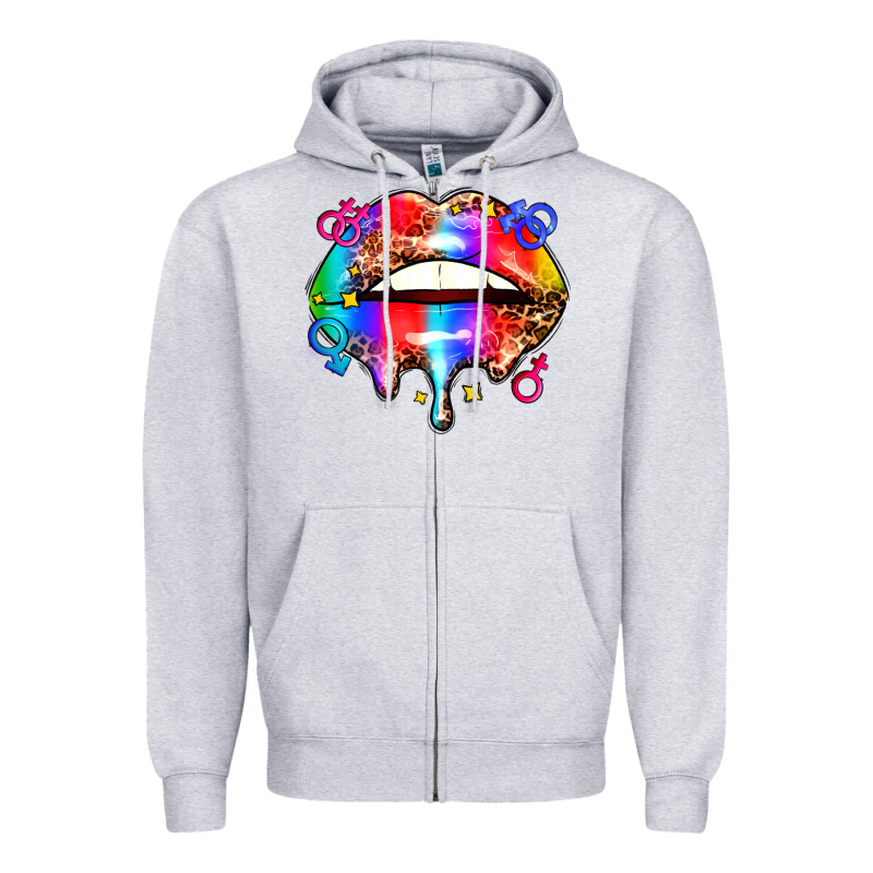Pride Lips Zipper Hoodie by AdoDesignShop | Teevron