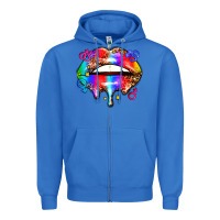 True Royal pride lips Zipper Hoodie - AdoDesignShop