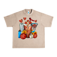 French Oak Basketball Sunflower Frappe Urban Heavy Tee - FaDigitalArtStudio