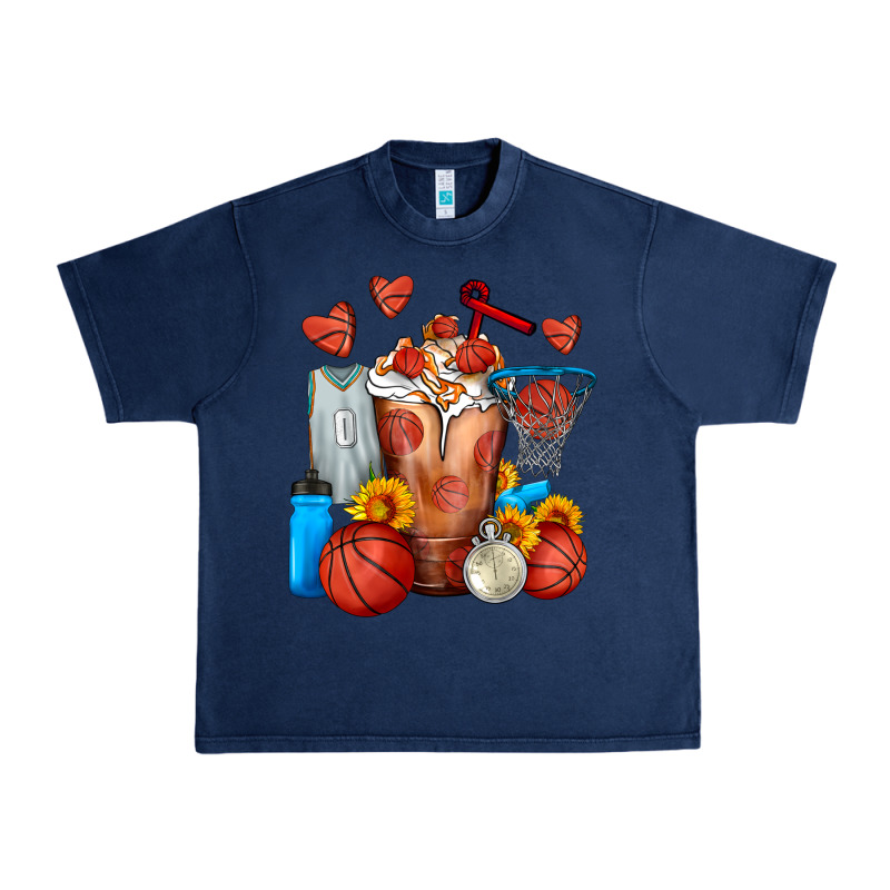 Basketball Sunflower Frappe Urban Heavy Tee by FaDigitalArtStudio | Teevron
