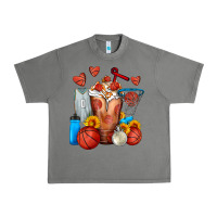 Tornado Basketball Sunflower Frappe Urban Heavy Tee - FaDigitalArtStudio
