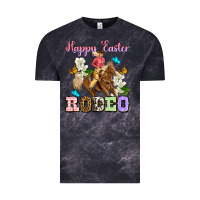 Cloud Black Happy Easter rodeo cowgirl Vintage Tee - OliviaCreatesArt