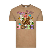 Vintage Coffee Happy Easter rodeo cowgirl Vintage Tee - OliviaCreatesArt