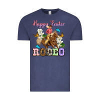 Vintage Denim Happy Easter rodeo cowgirl Vintage Tee - OliviaCreatesArt