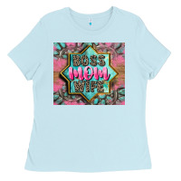 Baby Blue Boss mom wife Ladies Tee - CowGirlArtShop