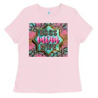 Bubblegum Pink Boss mom wife Ladies Tee - CowGirlArtShop