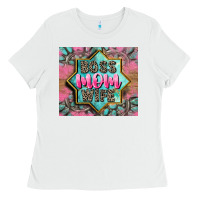 White Boss mom wife Ladies Tee - CowGirlArtShop