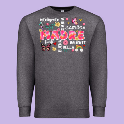 Ella Es Mama Premium Sweatshirt Designed By Jahusdesignshop