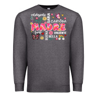 Charcoal Heather ella es mama Premium Sweatshirt - JahusDesignShop