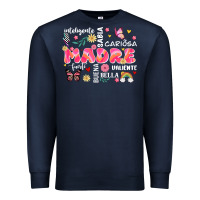 Navy ella es mama Premium Sweatshirt - JahusDesignShop