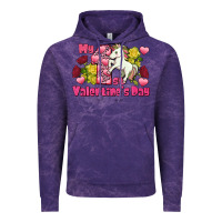 Cloud Purple My first valentine's day unicorn Vintage Hoodie - FaDigitalArtStudio
